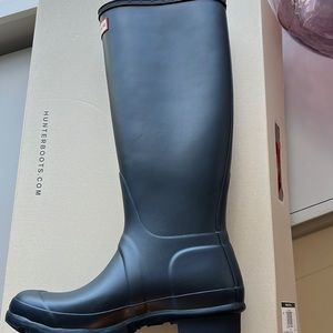 Hunter boots blue